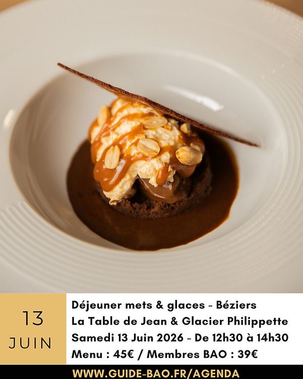 Tablée gourmande accords mets et glaces