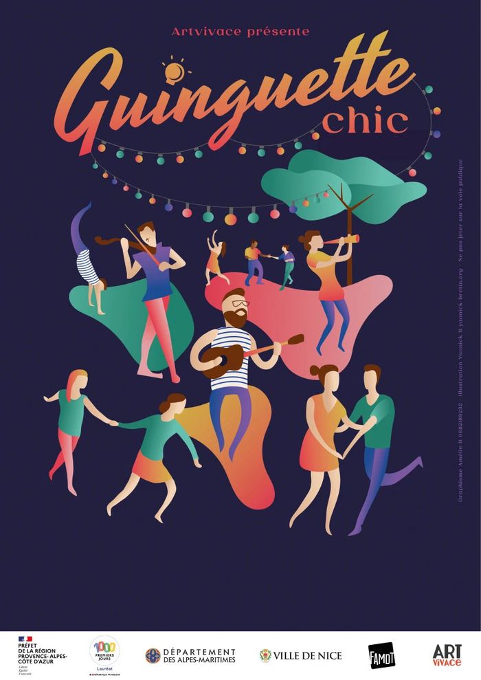 Affiche — Pique-Nique au Pays d'Escoffier avec GUINGUETTE CHIC TRIO