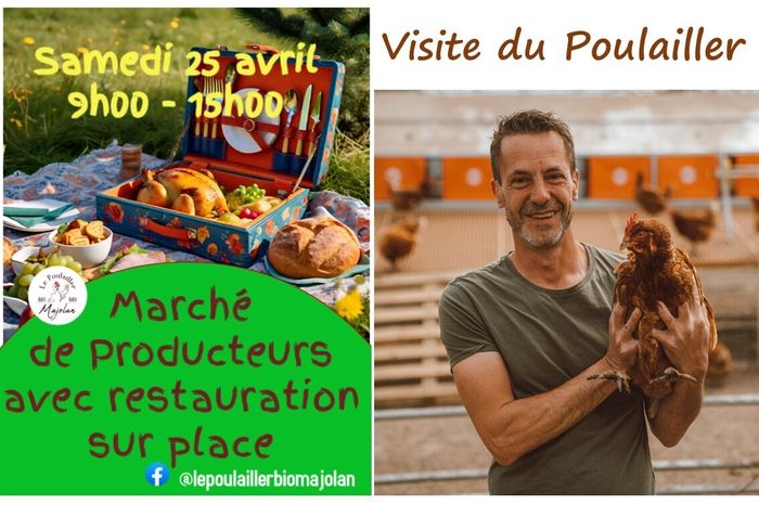 Marché de producteurs locaux - Visite du Poulailler