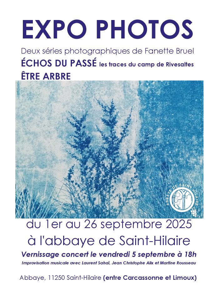 EXPOSITION DE PHOTOGRAPHIES CYANOTYPES DE FANETTE BRUEL