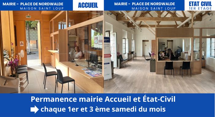 Ouverture des services accueil et état-civil le samedi