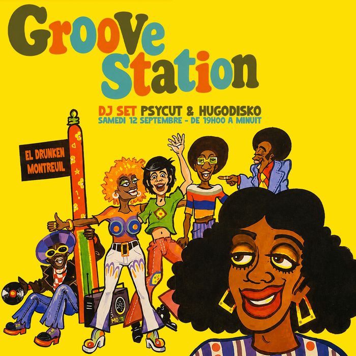 Affiche — 📻 GROOVE STATION // DJ SET : PSYCUT & HUGODISKO 📻