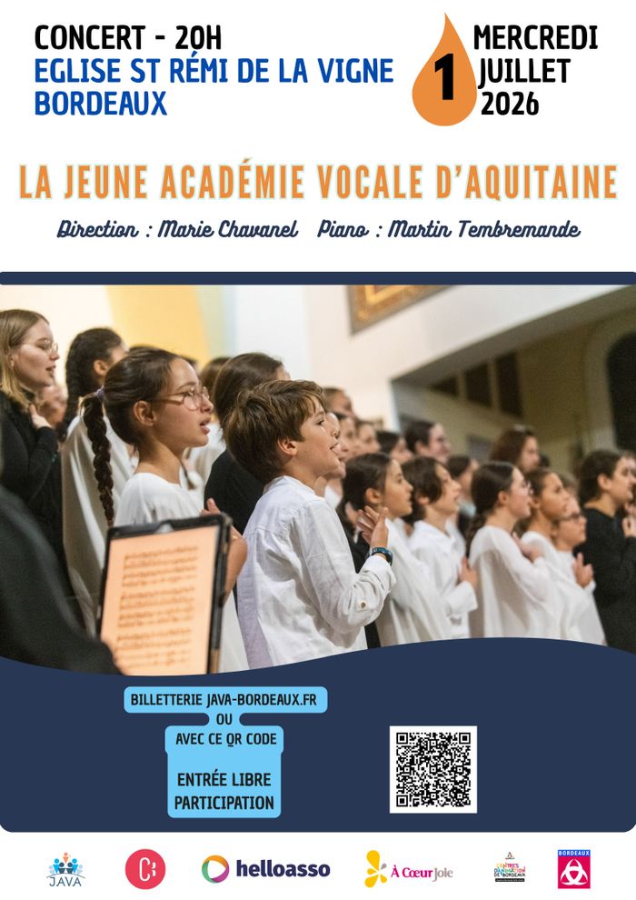 Concert Jeune Académie Vocale d'Aquitaine - J.A.V.A.