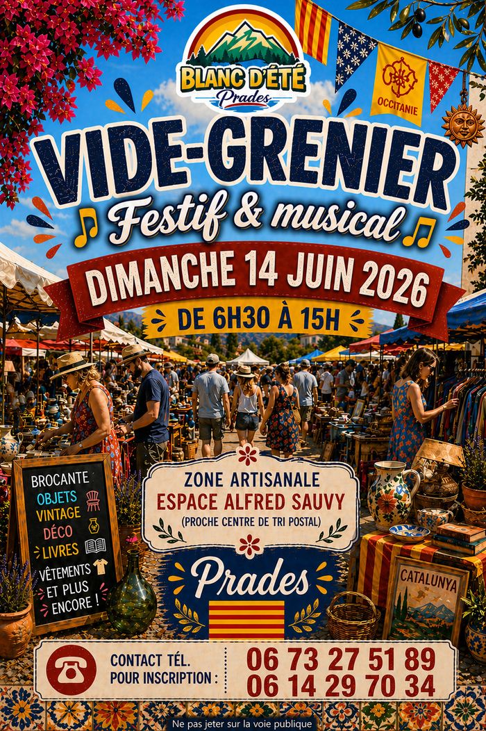 Vide-grenier festif et musical - Blanc d'été