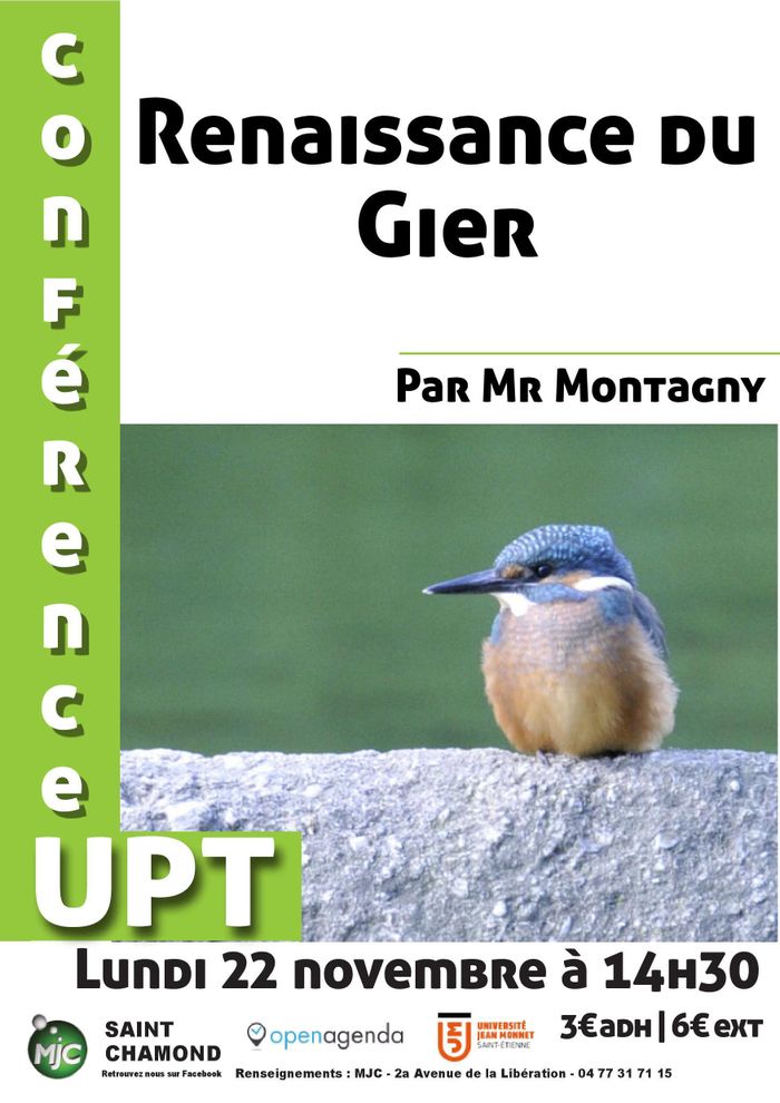 Conférence UPT : renaissance du Gier