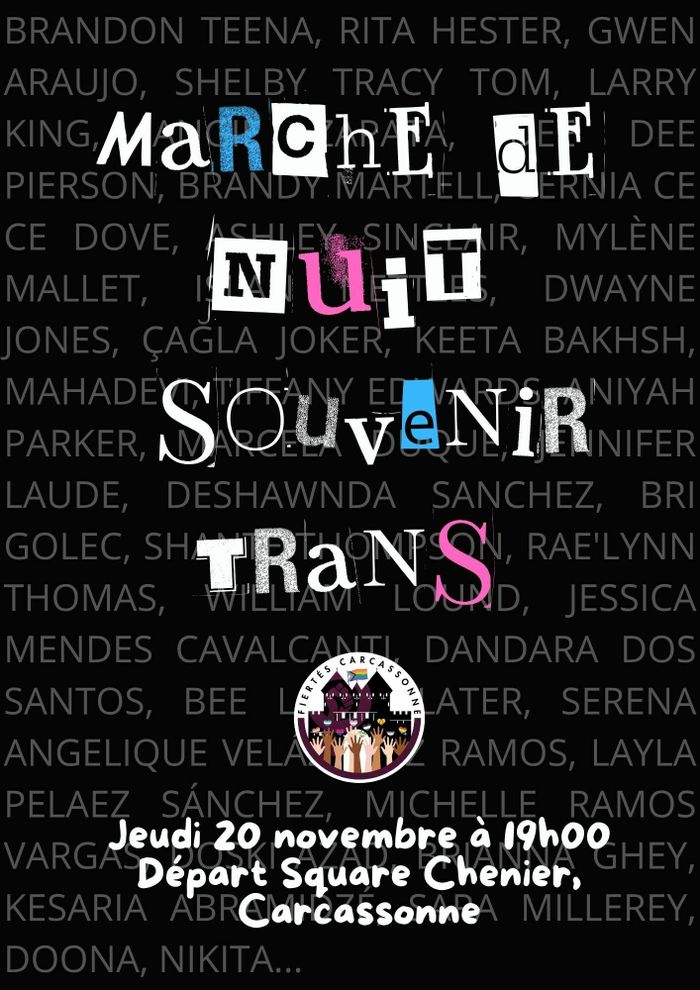 Marche de nuit Souvenir Trans. TDoR Carcassonne 2025