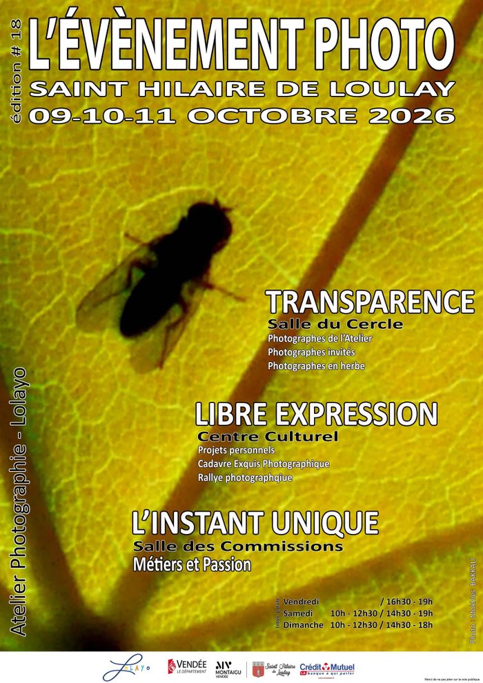 Expo-photos "TRANSPARENCE" - Saint-Hilaire-de-Loulay
