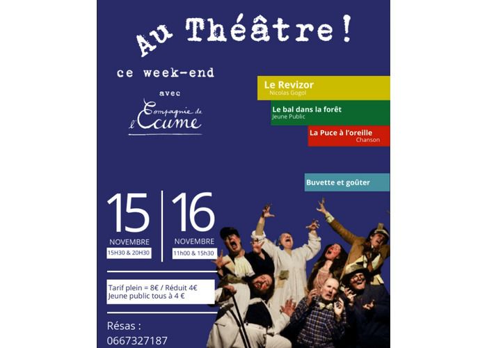 Théâtre tout un week-end avec la Cie de l'Écume