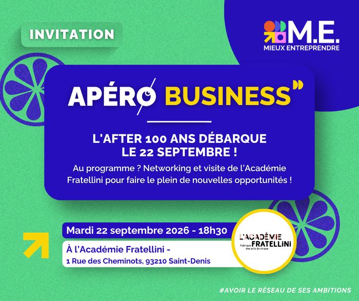 Apéro business : 22 septembre à 18h30