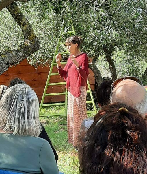 Conte dans les Oliviers au Domaine Lupia