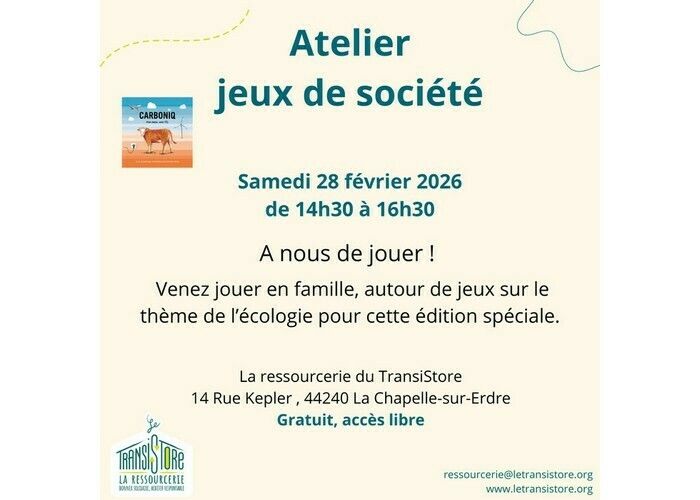 Animation jeux de société