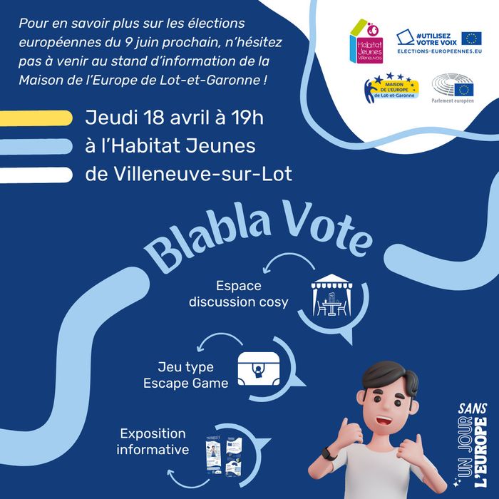 Stand d'information "Blabla Vote"