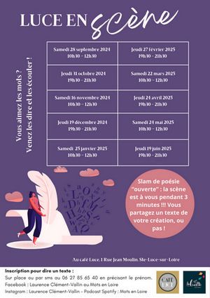 Scène ouverte de slam et de poésie