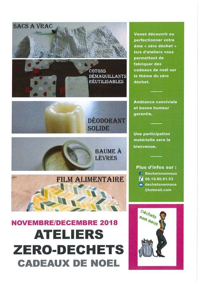 (opération responsable) ATELIERS CADEAUX DE NOËL ZÉRO DECHET