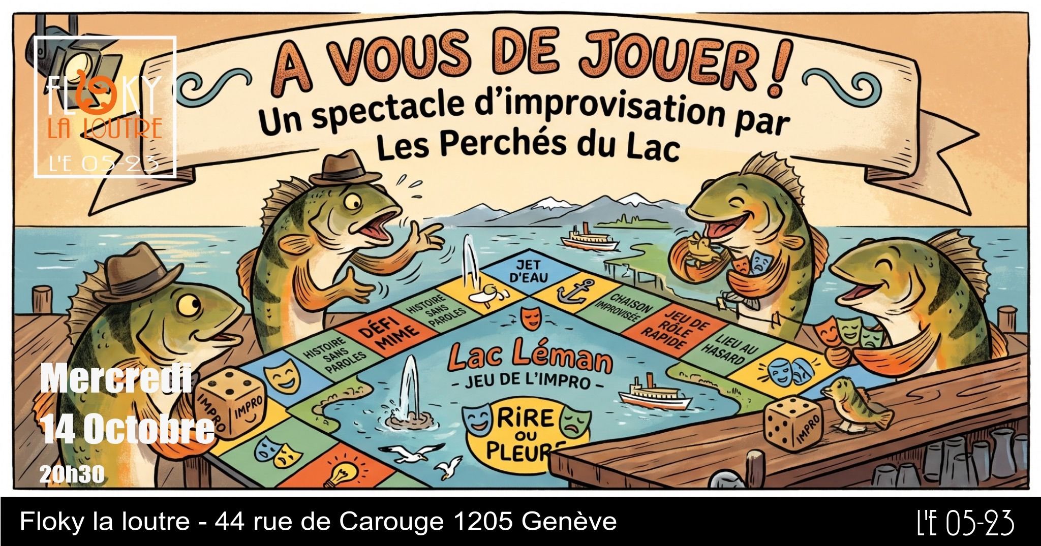 Spectacle d'improvisation des Perchés du Lac : A vous de jouer!