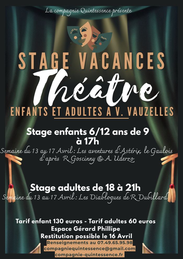 Stage de théâtre enfants