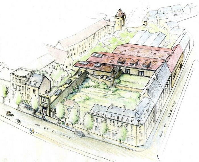 Autour de la Maison du Peuple