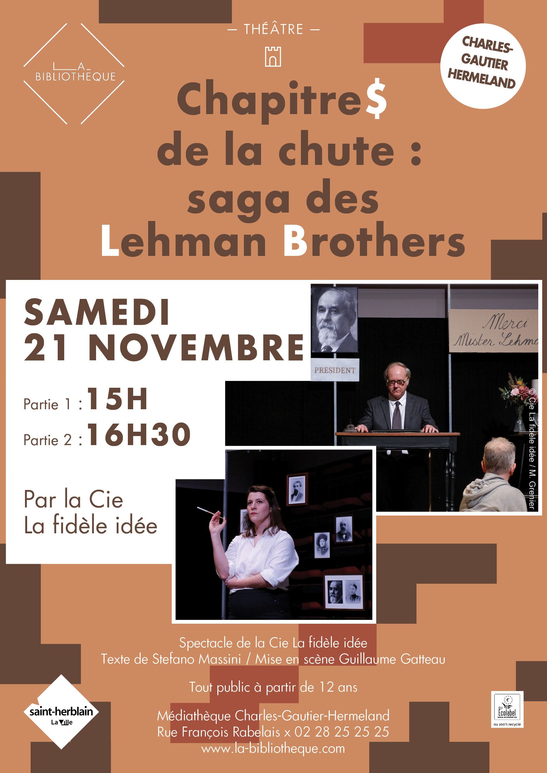 Chapitres de la chute : saga des Lehman Brothers par La Fidèle idée - Livre 3