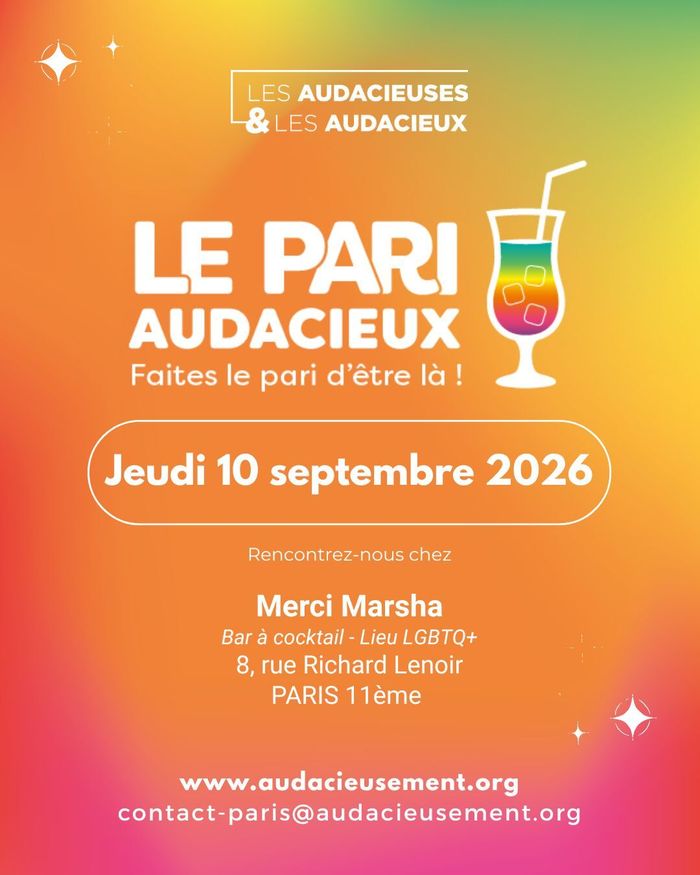 [PARIS] Le Pari Audacieux le jeudi 10 septembre 2026