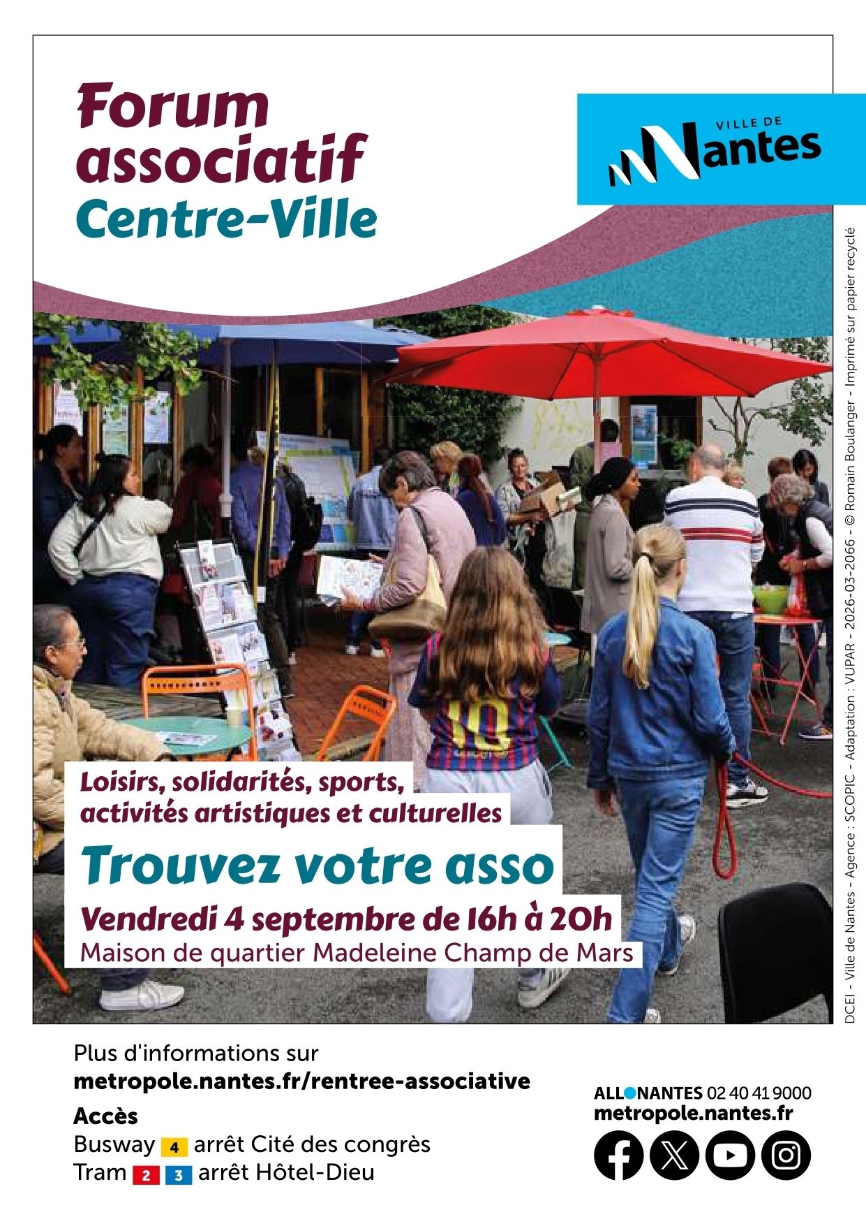 Forum des associations du quartier Centre-ville