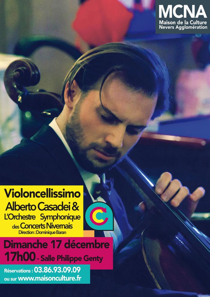 VIOLONCELLISSIMO Alberto Casadei & L'Orchestre Symphonique des Concerts Nivernais.