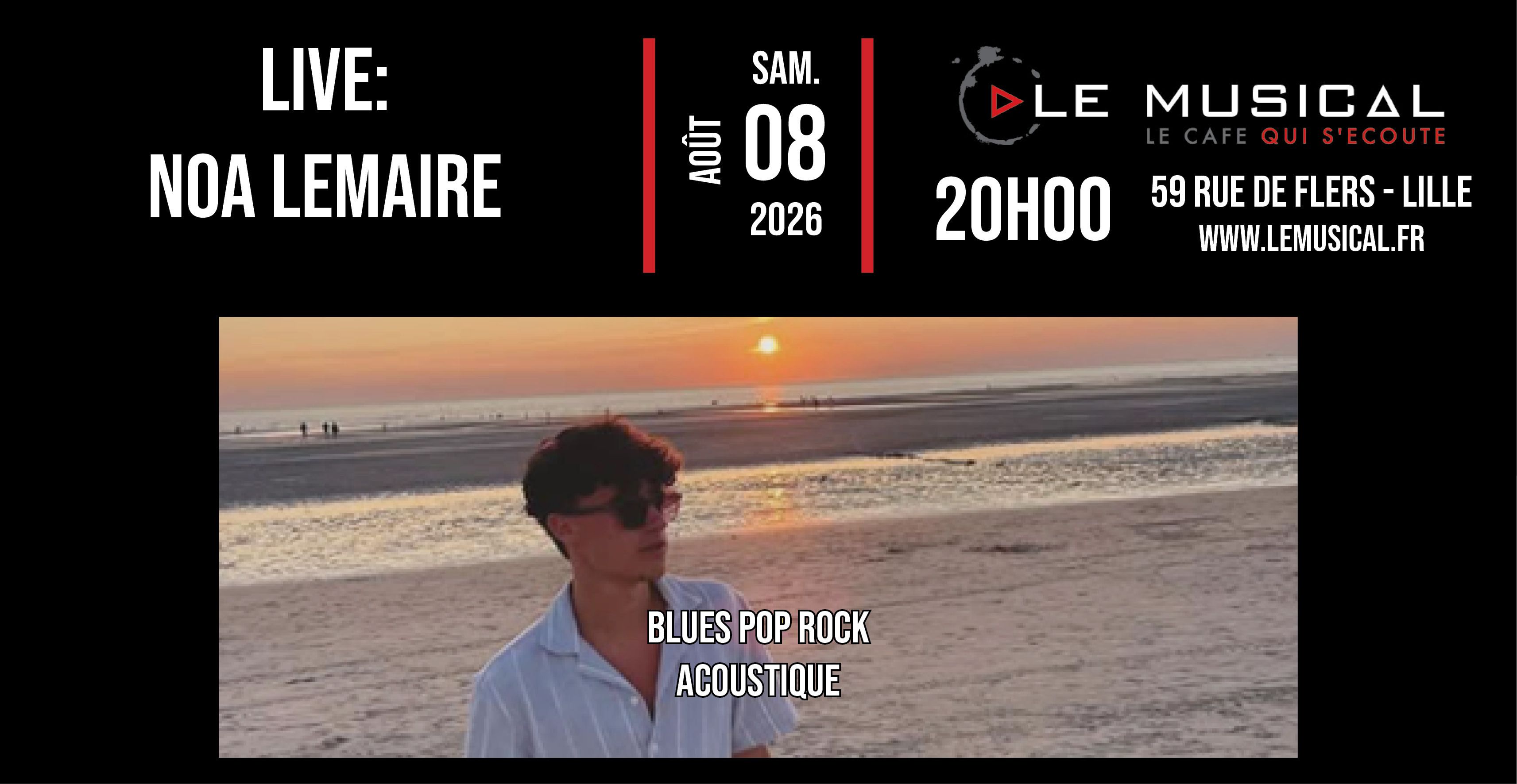 Live: Noa Lemaire (blues pop rock)