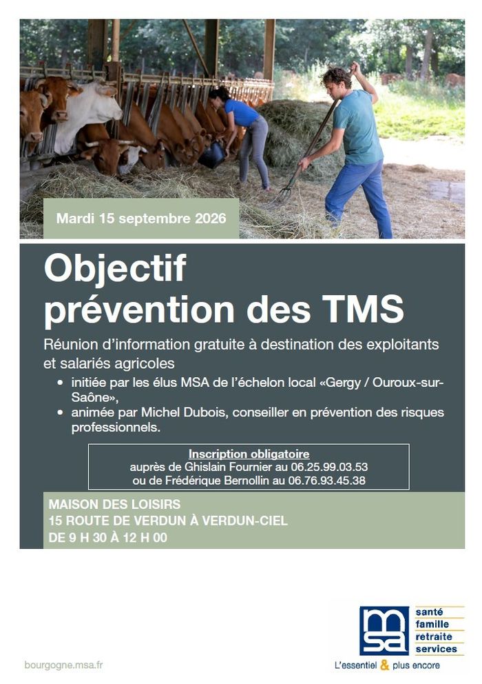 Objectif Prévention des TMS