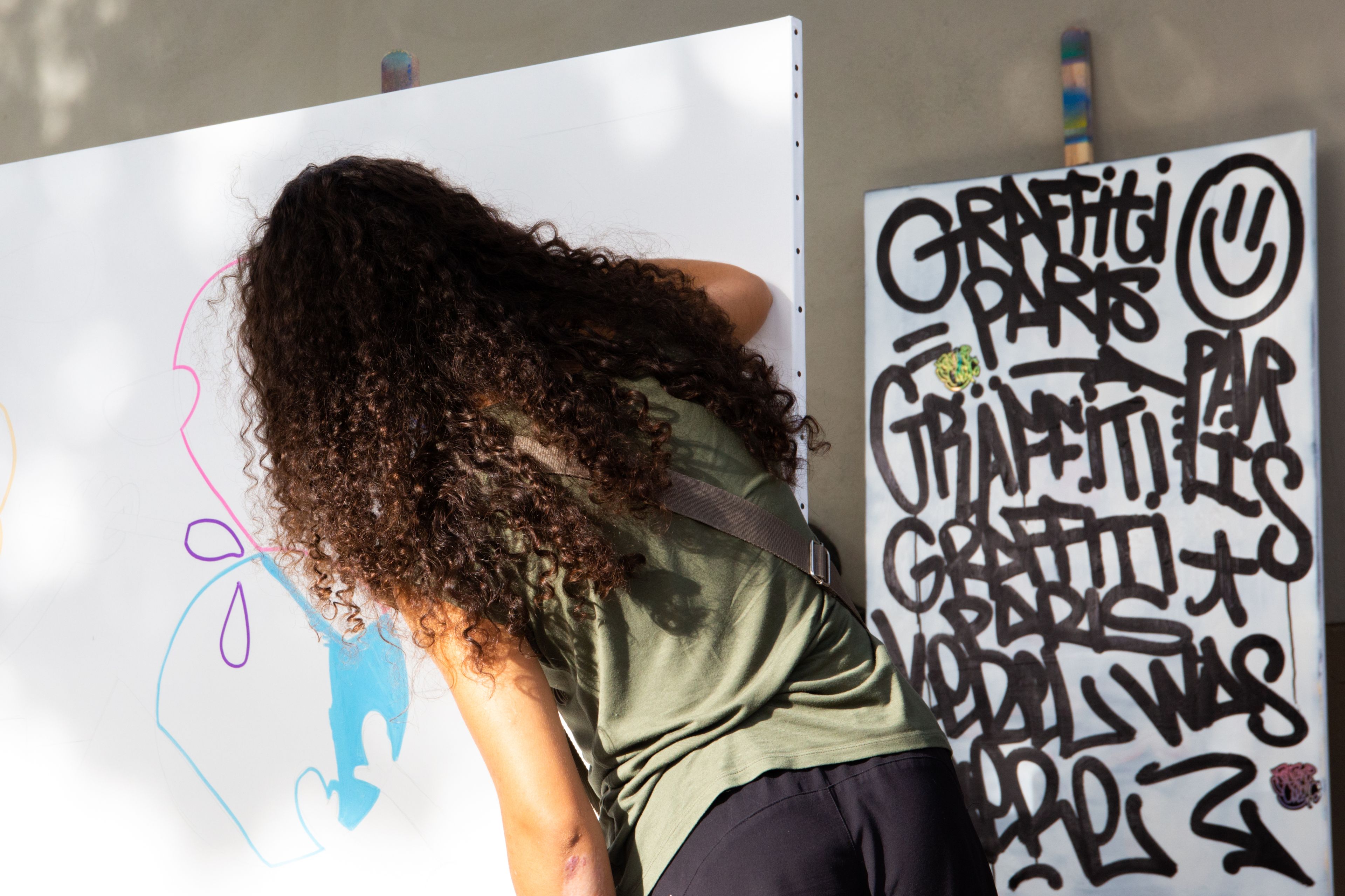 Stand participatif & toile créative collective avec Graffiti Paris