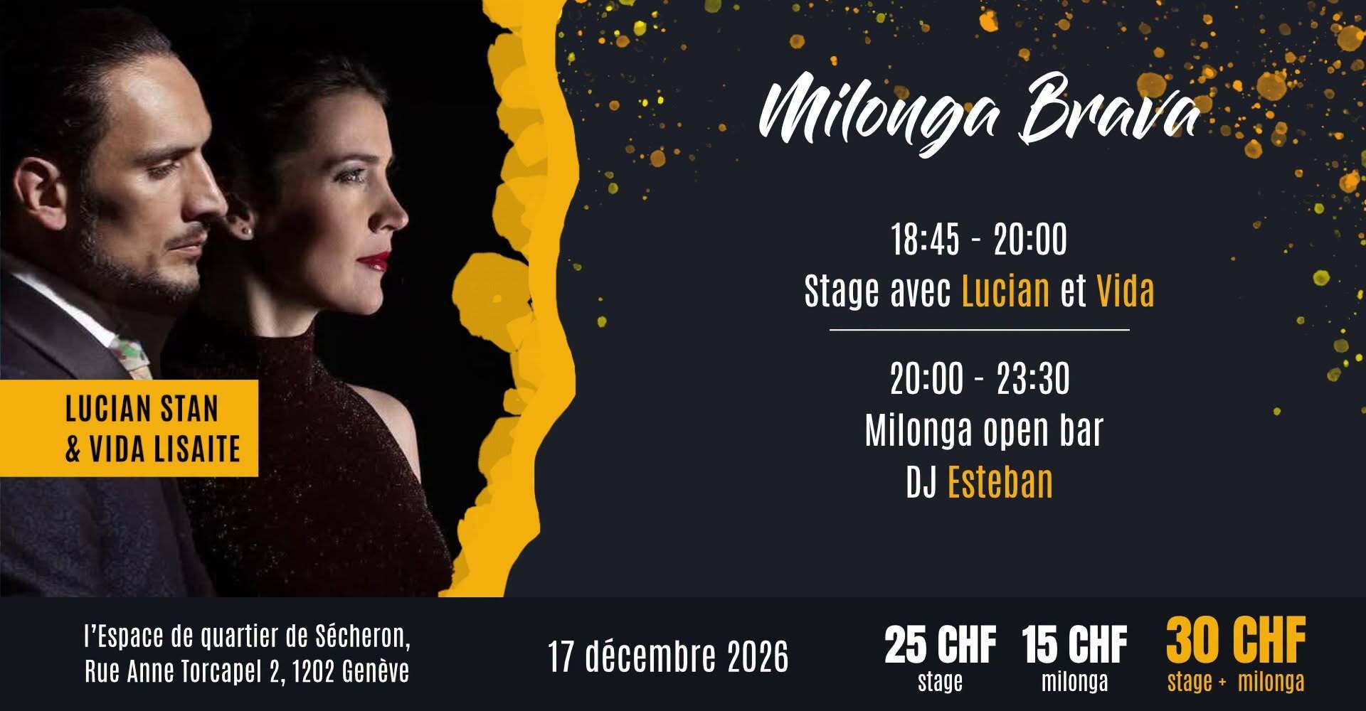 Milonga Brava avec Lucian Stan & Vida Lisaite