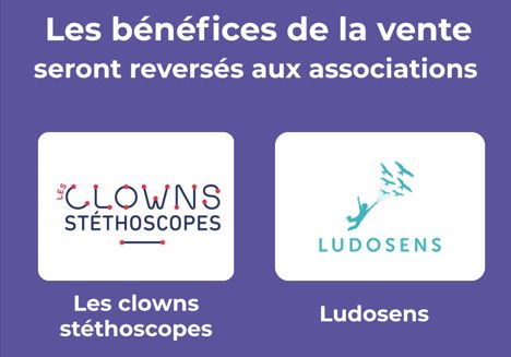 Remise des chèques de la vente de livres