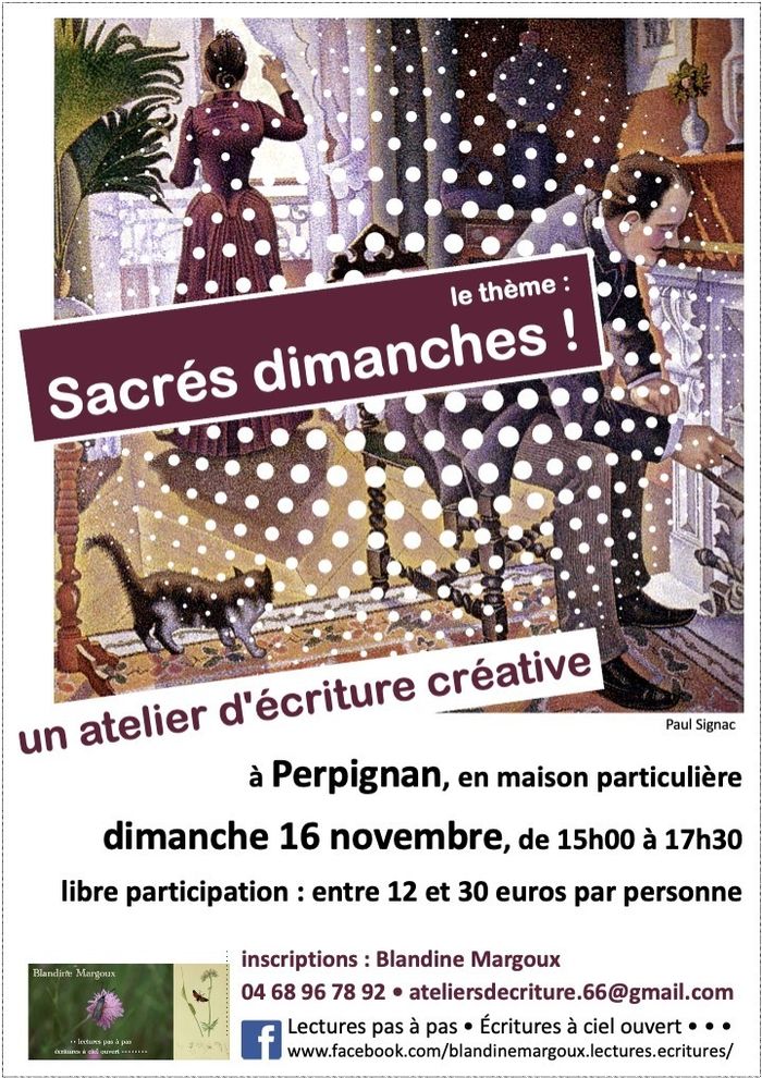 Sacrés dimanches ! • Atelier d'écriture créative