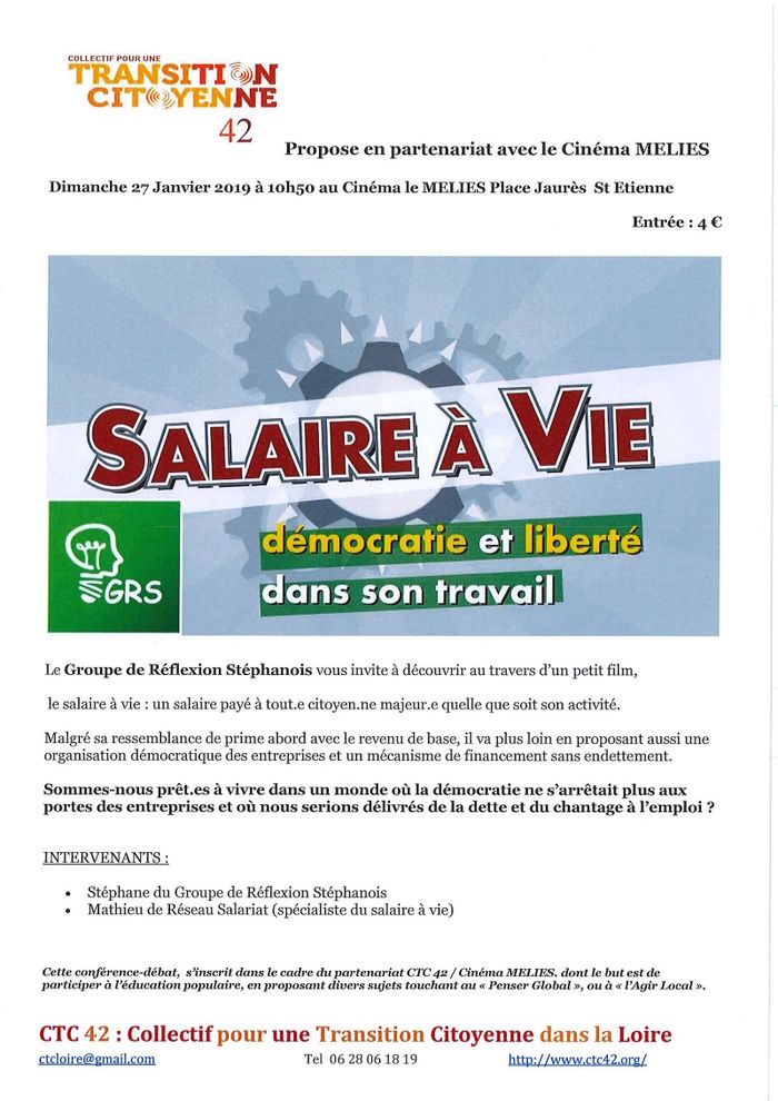 (conférence-débat)     SALAIRE à VIE