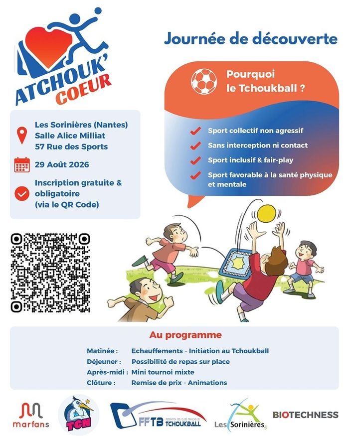 Atchouk'Cœur, journée de découverte du Tchoukball