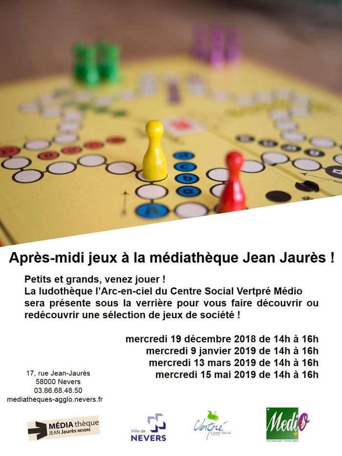Après-midi jeux à la médiathèque!