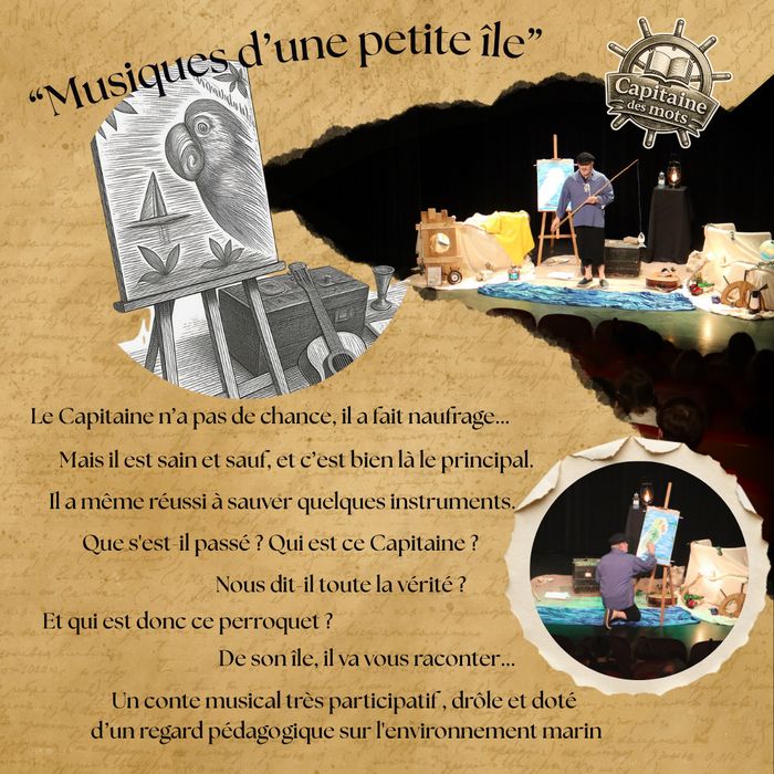 Spectacle « Musiques d'une petite île » - Capitaine des Mots