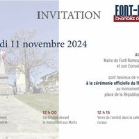Cérémonie Officielle du 11 novembre