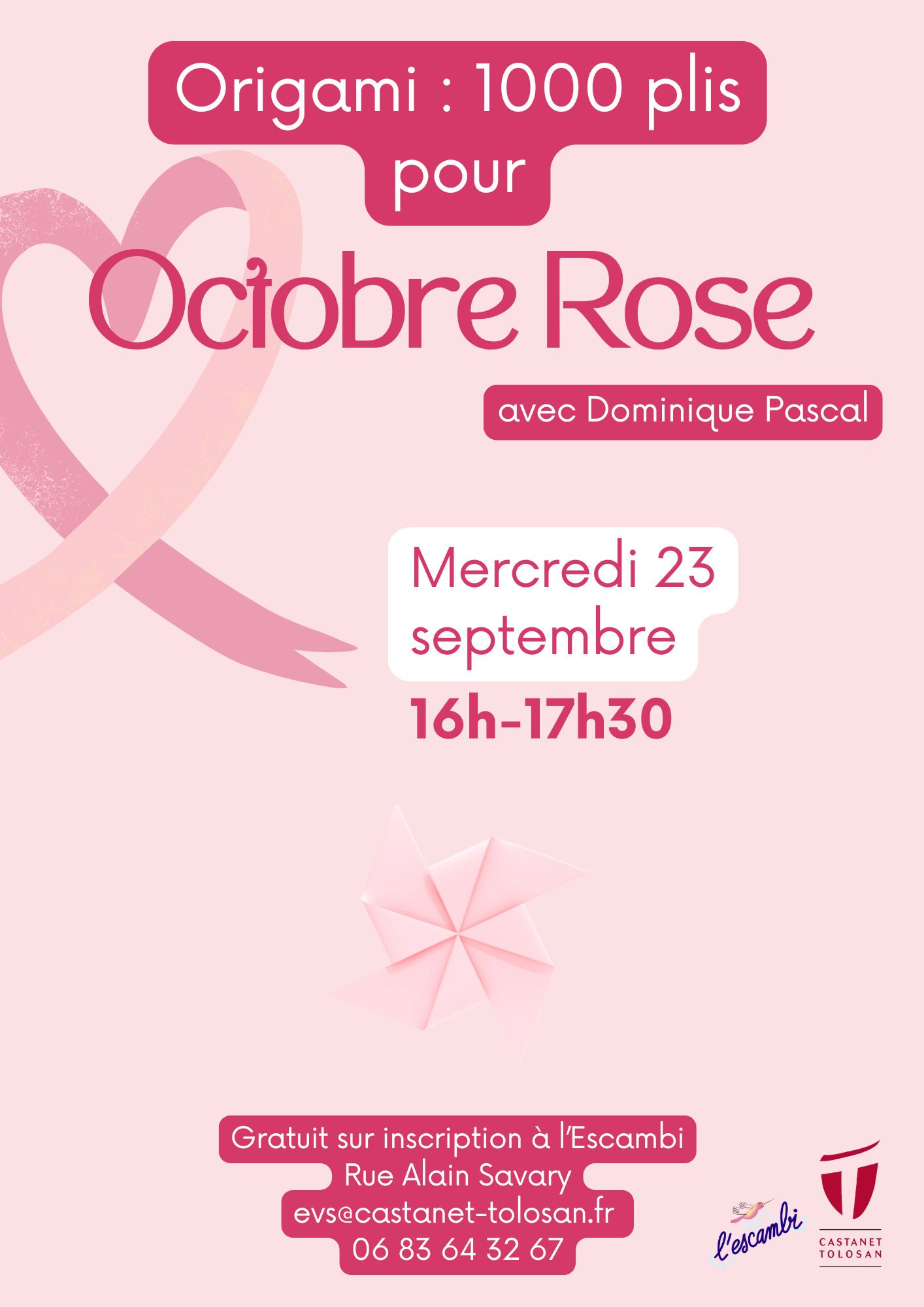 Origami: 1000 Folds for Octobre Rose with Dominique