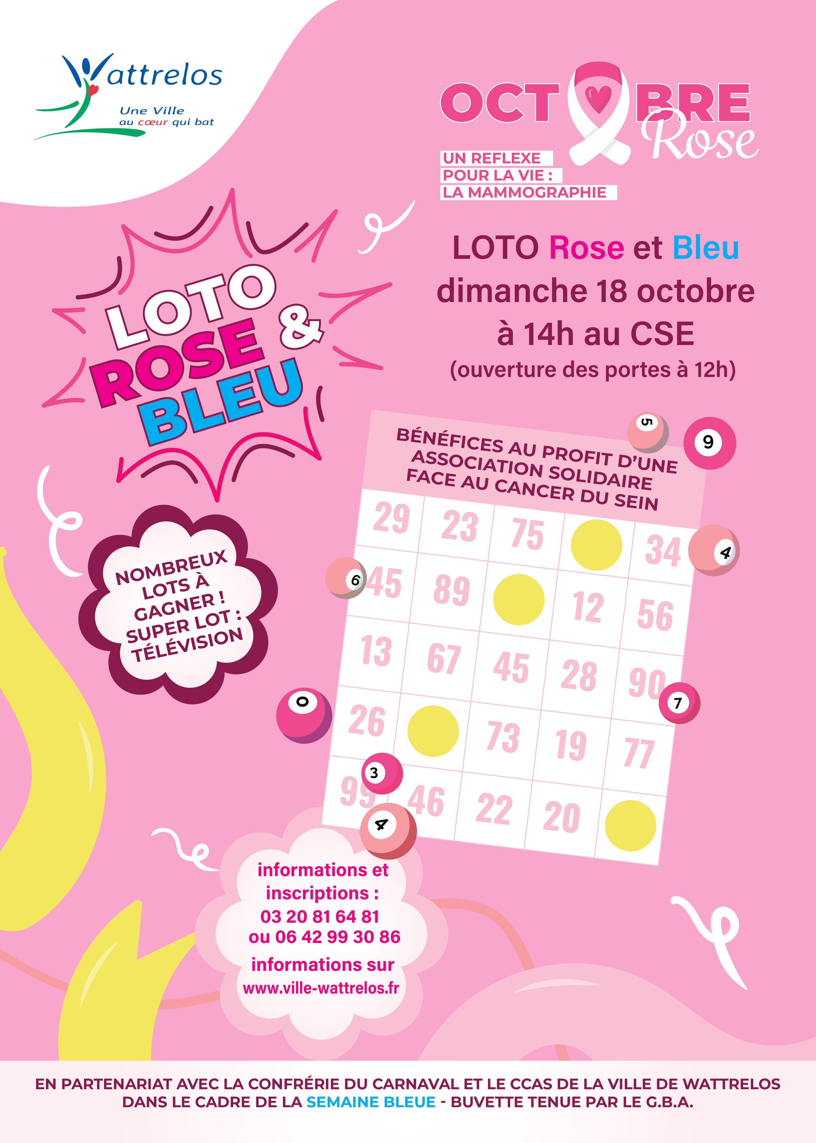 Loto Rose et Bleu