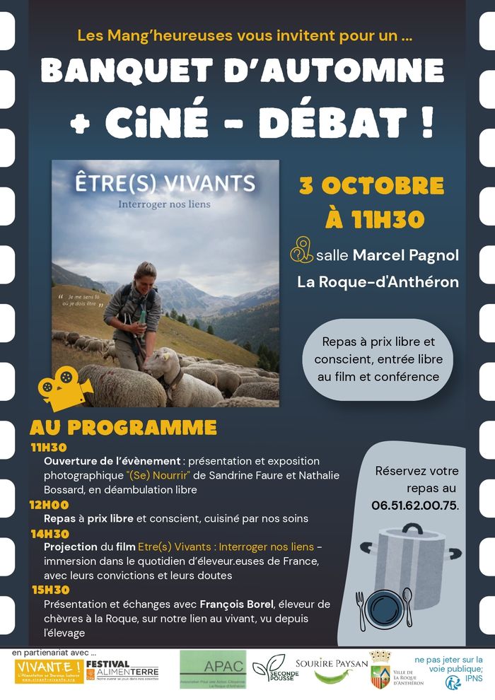 Banquet d'automne et ciné-débat