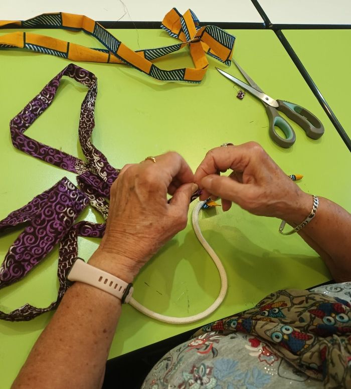 Création de bijoux textiles
