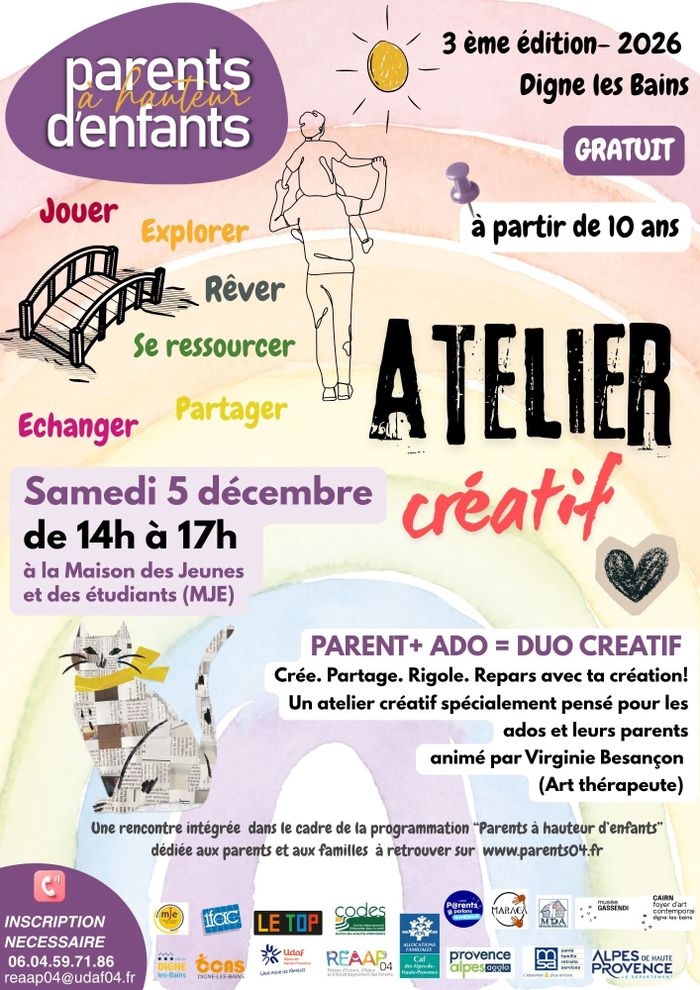Atelier créatif parent-ado (à partir de 10ans)