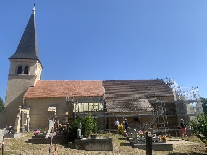 Chantier de l'église Saint-Etienne de Châtel