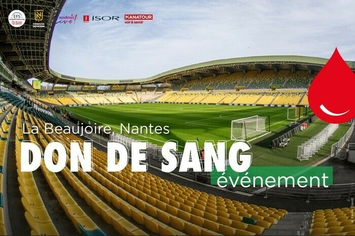 Donnez votre sang au Stade de la Beaujoire