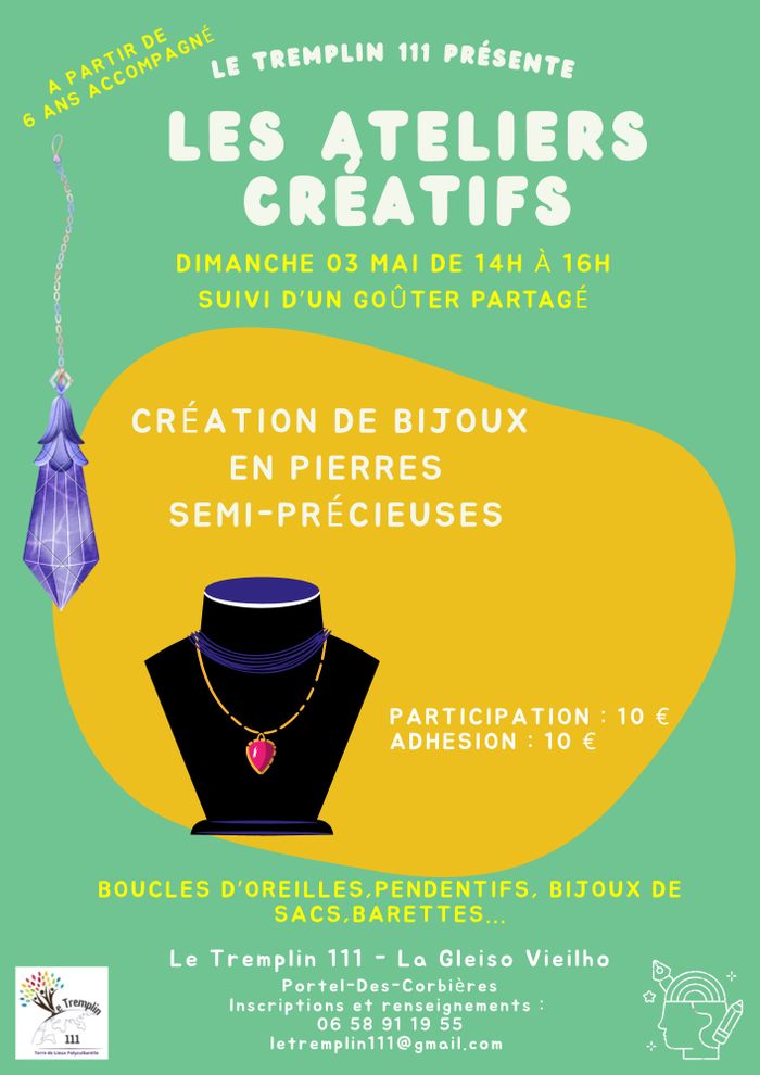 Confection de bijoux en pierres semi-précieuses