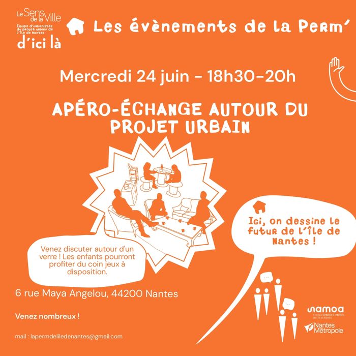 Apéro-discussion : prenez part au projet !