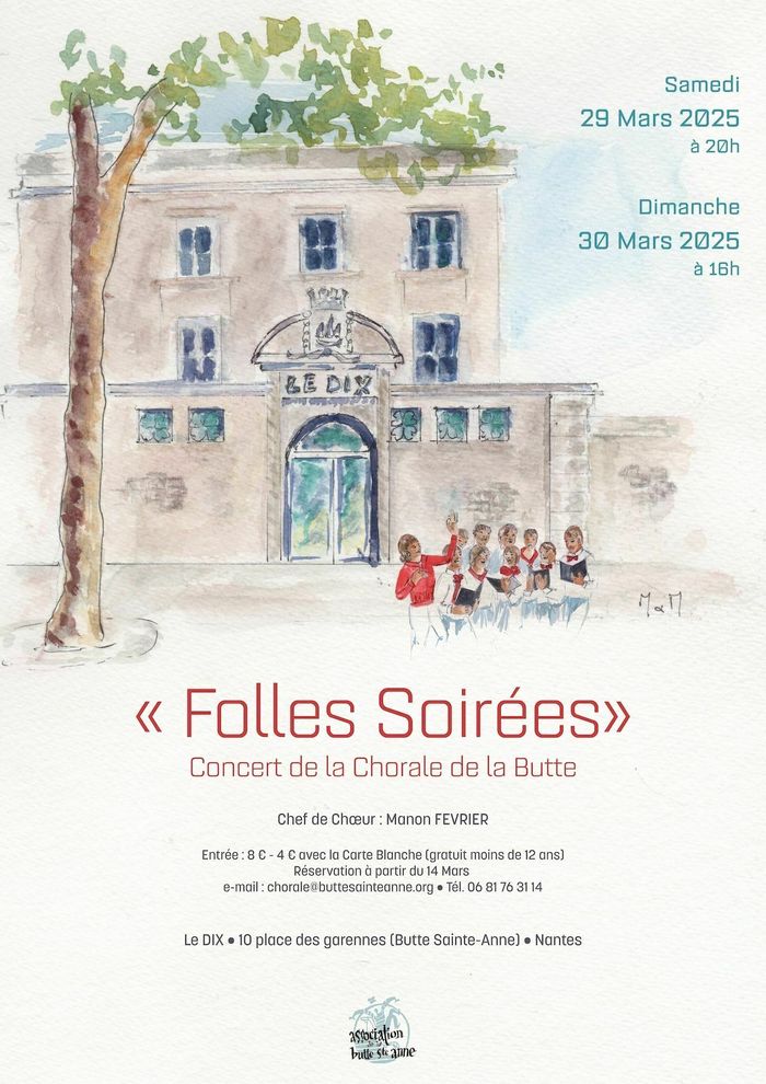 Les Folles Soirées / concert chorale de la Butte