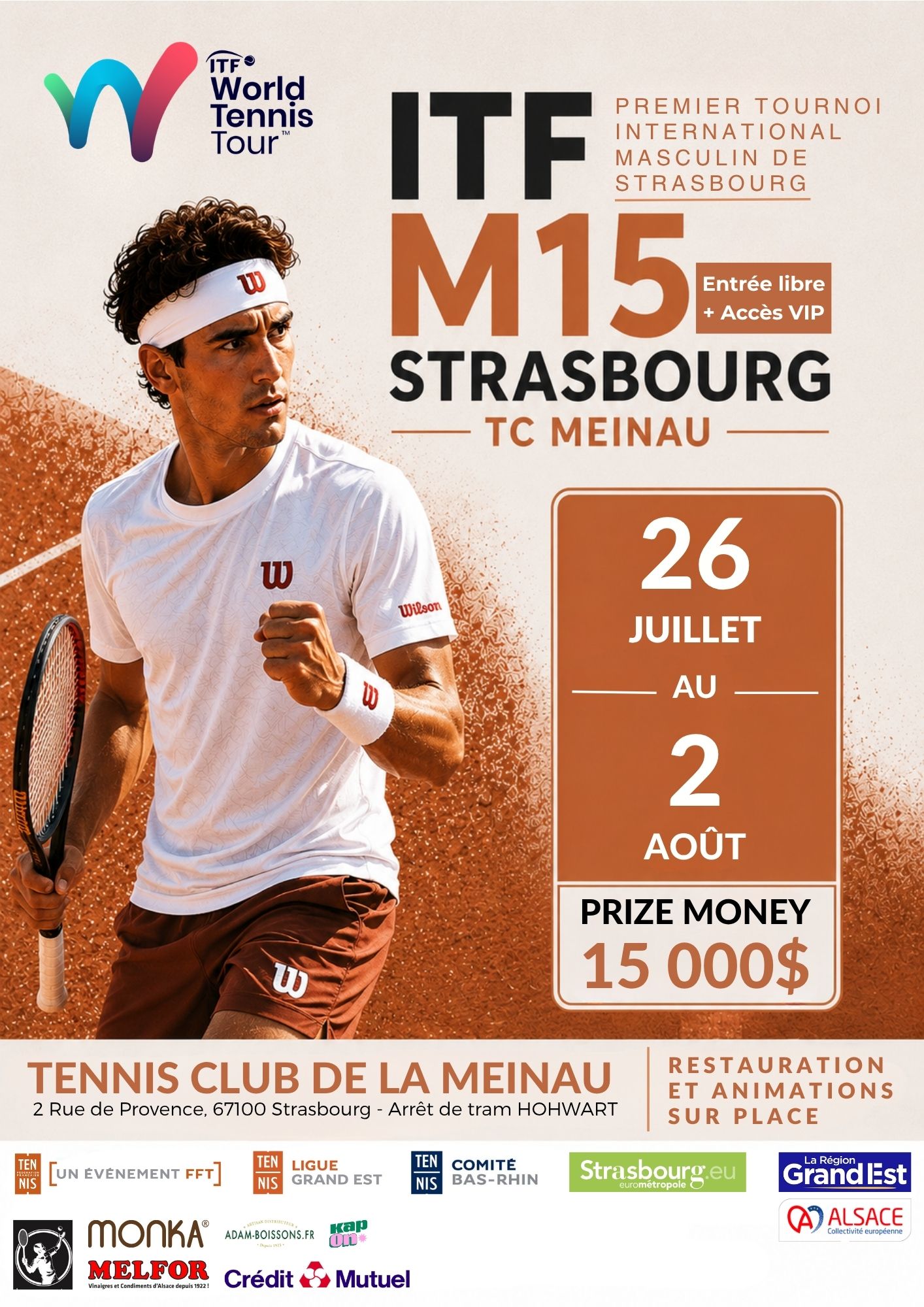 Tournoi ITF M15 TC Meinau Strasbourg