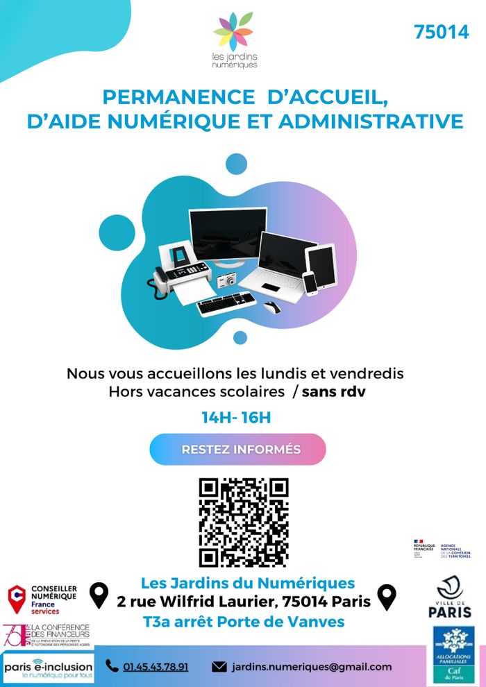 Permanence d'accueil, d'aide numérique et administrative