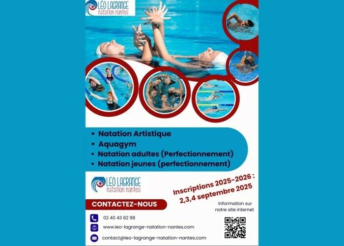 Inscriptions Club Léo Lagrange Natation Nantes