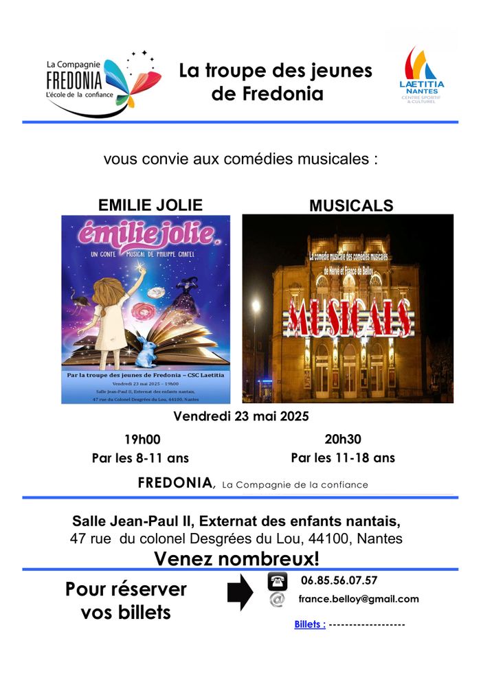 Comédie musicale : Émilie Jolie + Musicals